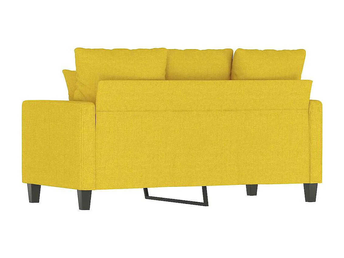 2-Sitzer-Sofa Hellgelb 120 cm Stoff