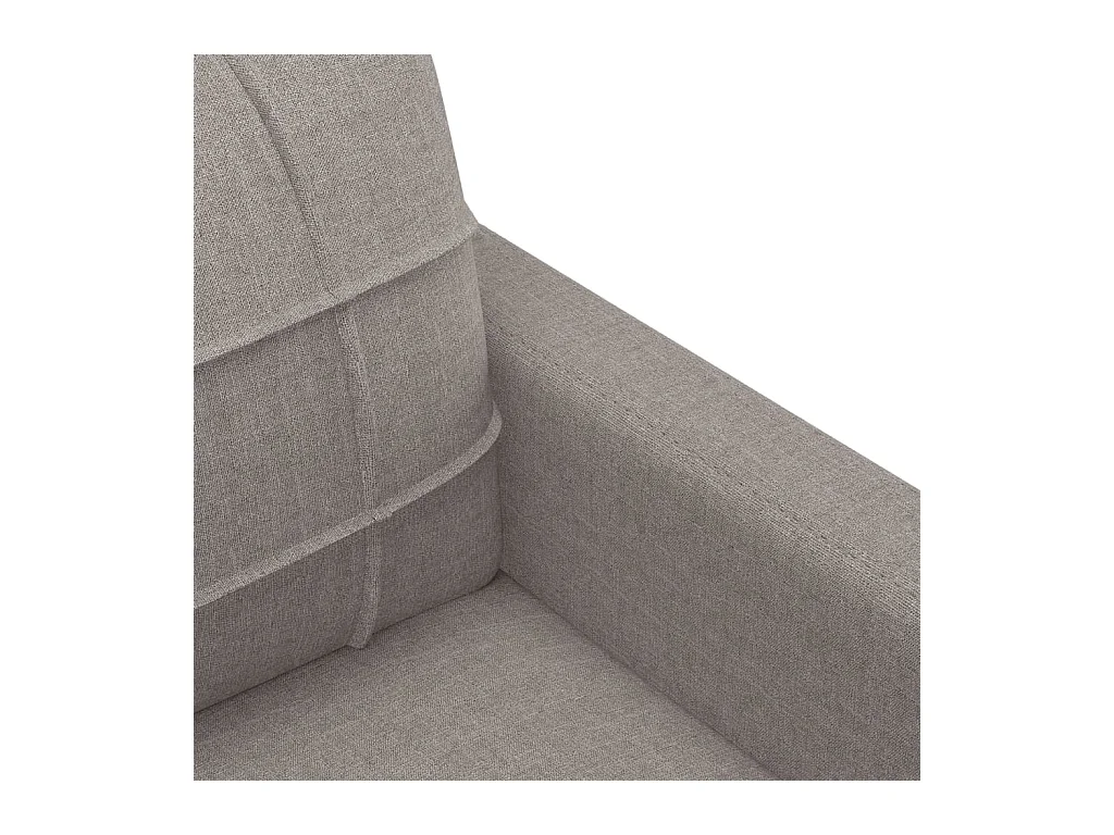 Ensemble de canapés 4 pcs avec coussins Taupe Tissu