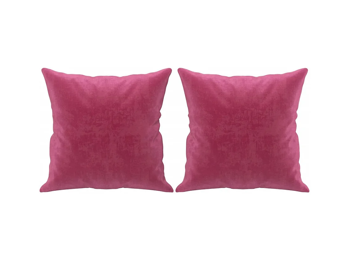 3-Sitzer-Sofa mit Zierkissen Weinrot 180 cm Samt