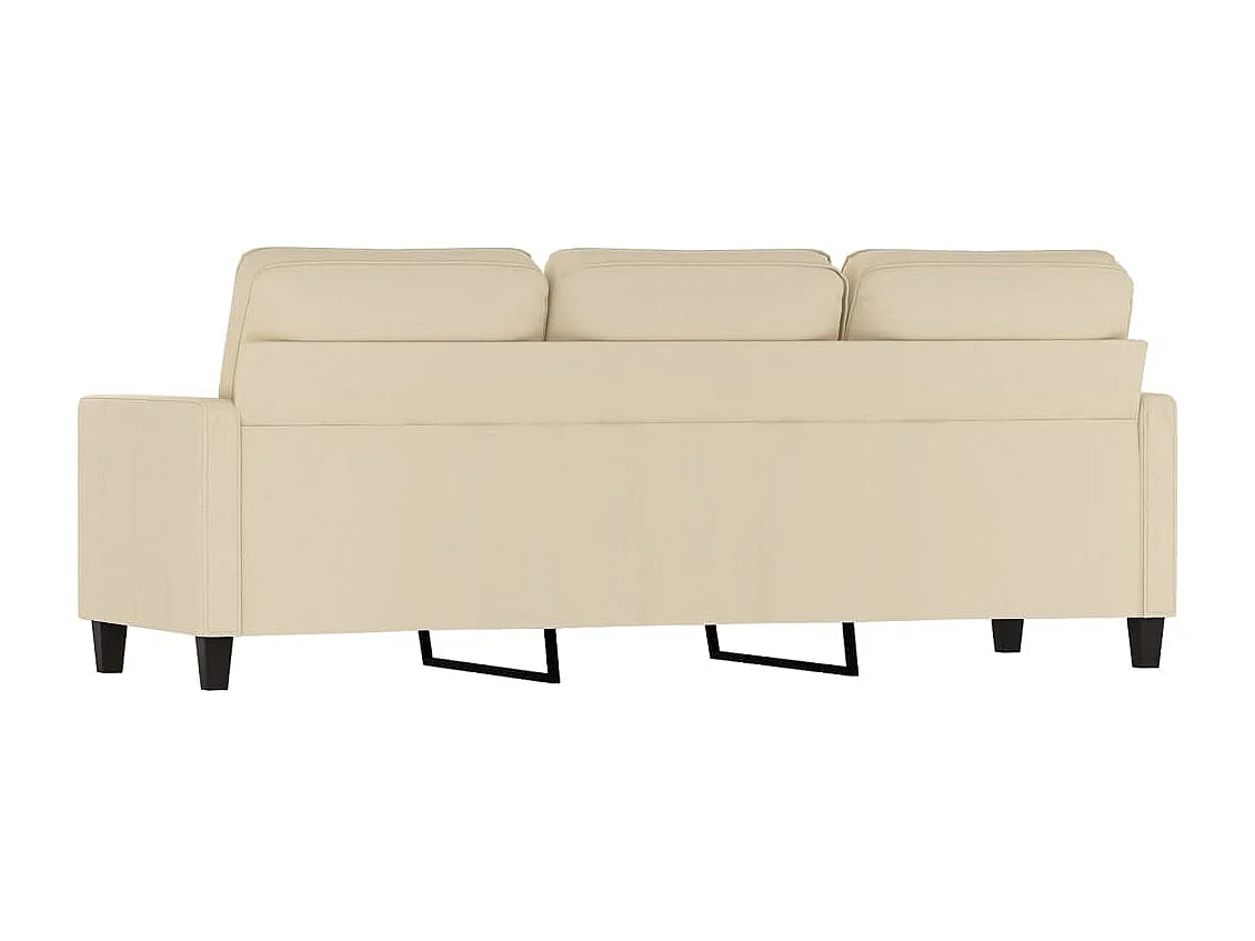 3-Sitzer-Sofa Creme 180 cm Stoff