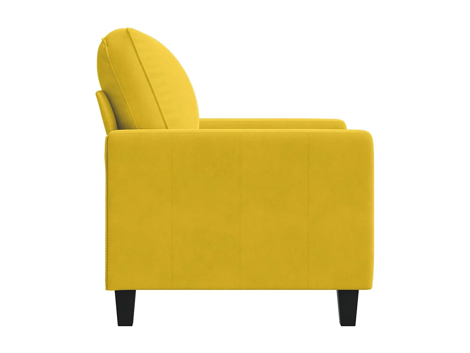 Sessel Gelb 60 cm Samt