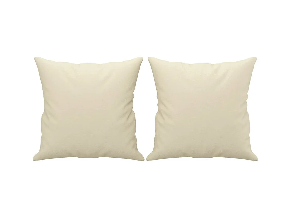 Canapé 2 places avec oreillers crème 120 cm similicuir