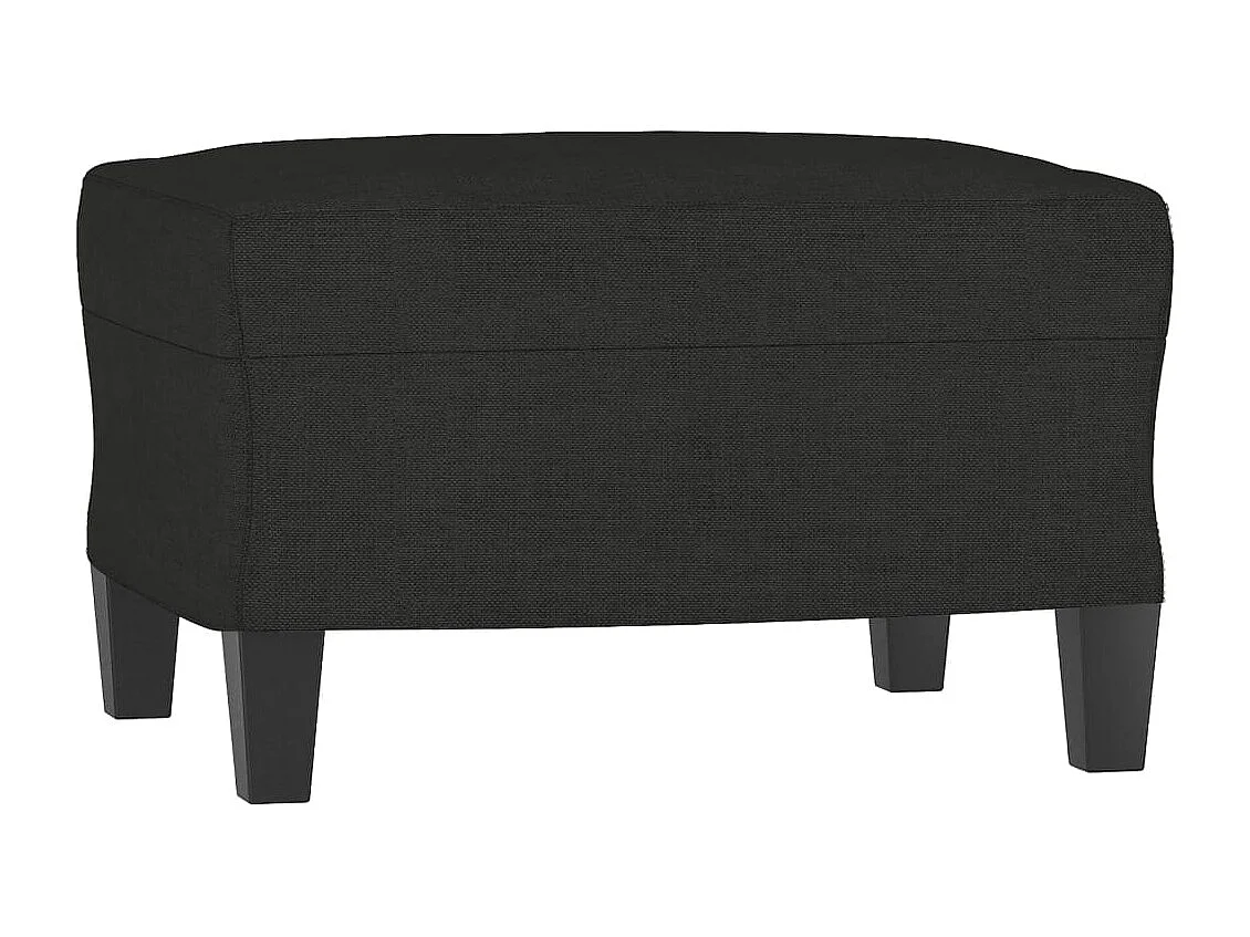 Ensemble de canapés 4 pcs avec coussins Noir Tissu