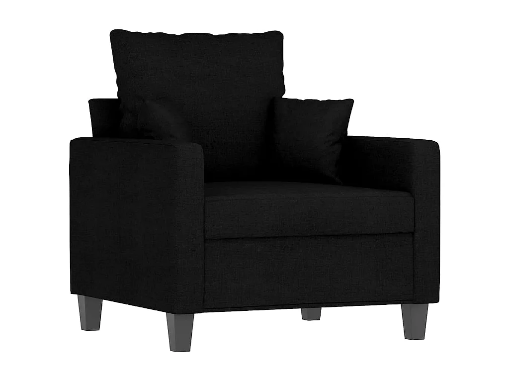 Sillón de tela negro 60 cm