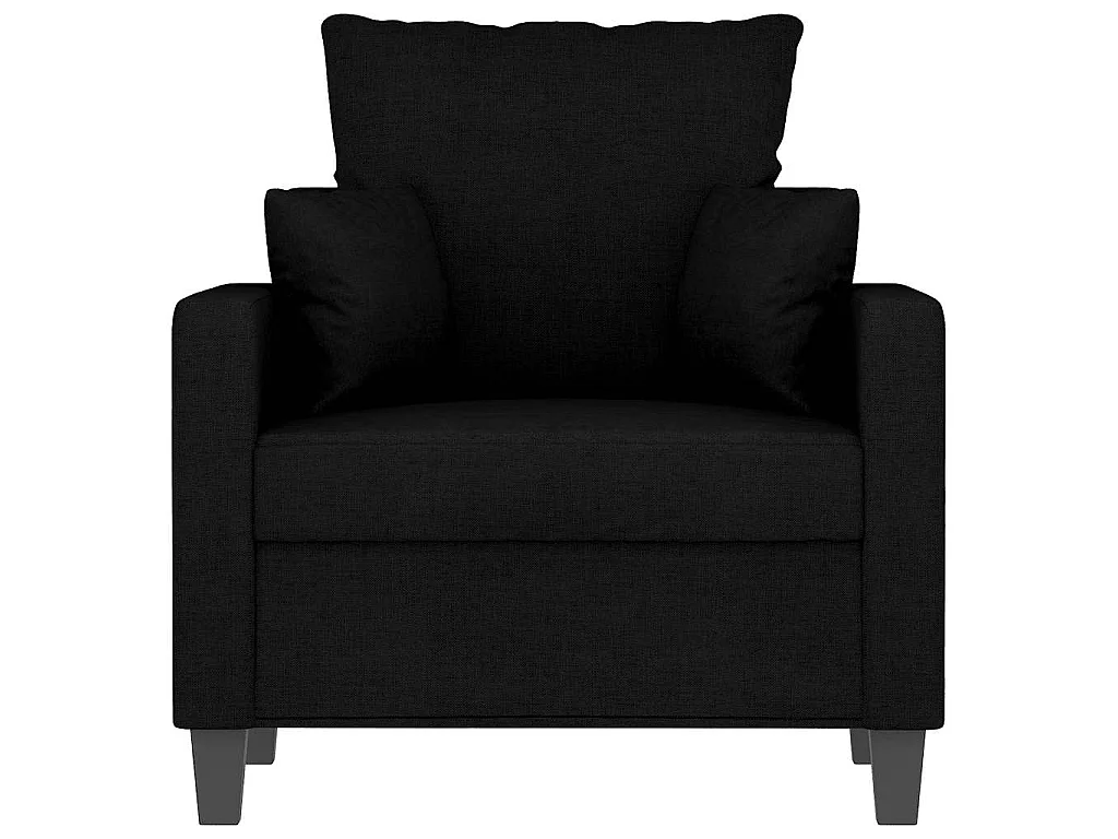 Sillón de tela negro 60 cm