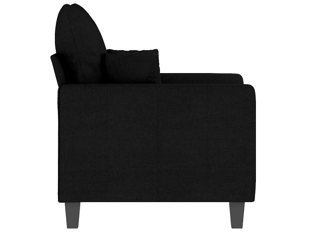 Sillón de tela negro 60 cm