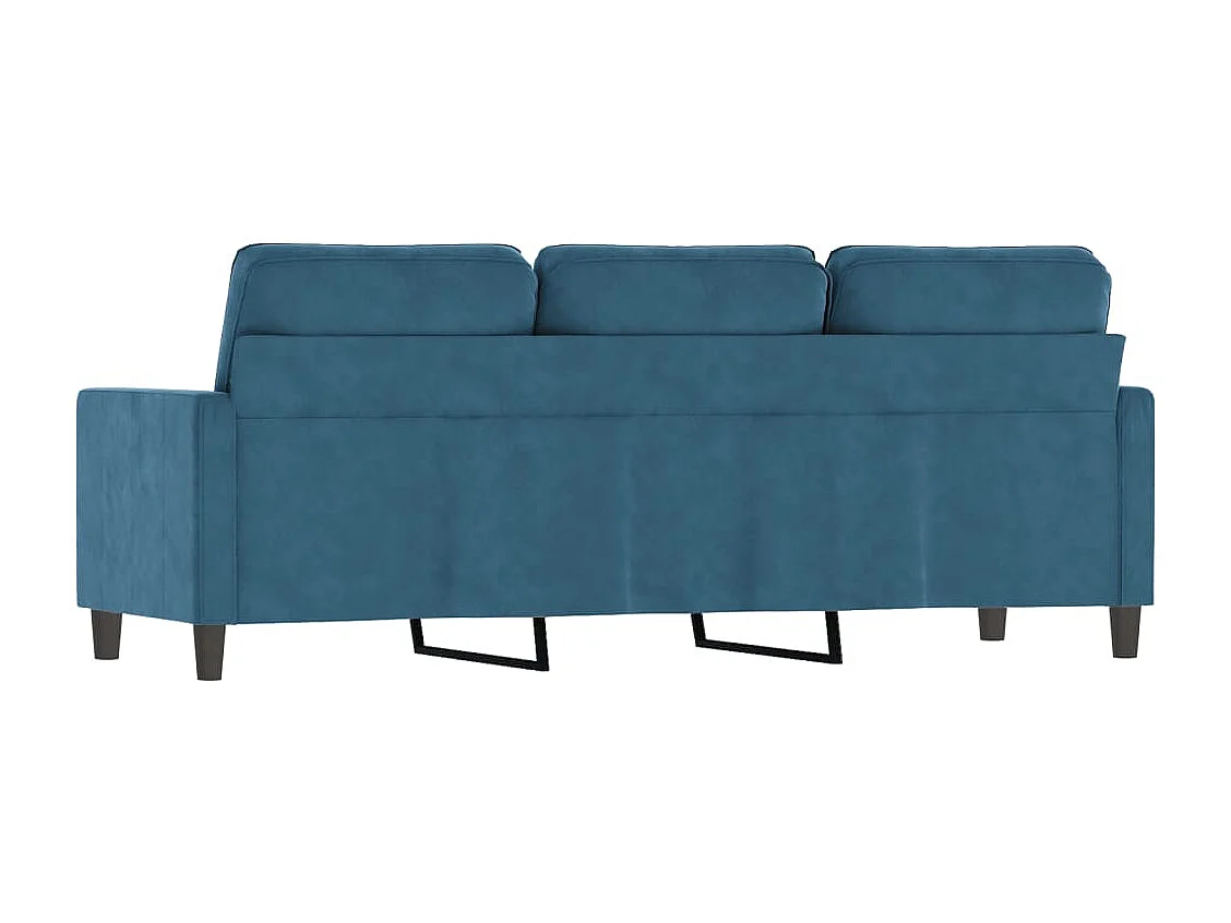 3-Sitzer-Sofa Blau 180 cm Samt