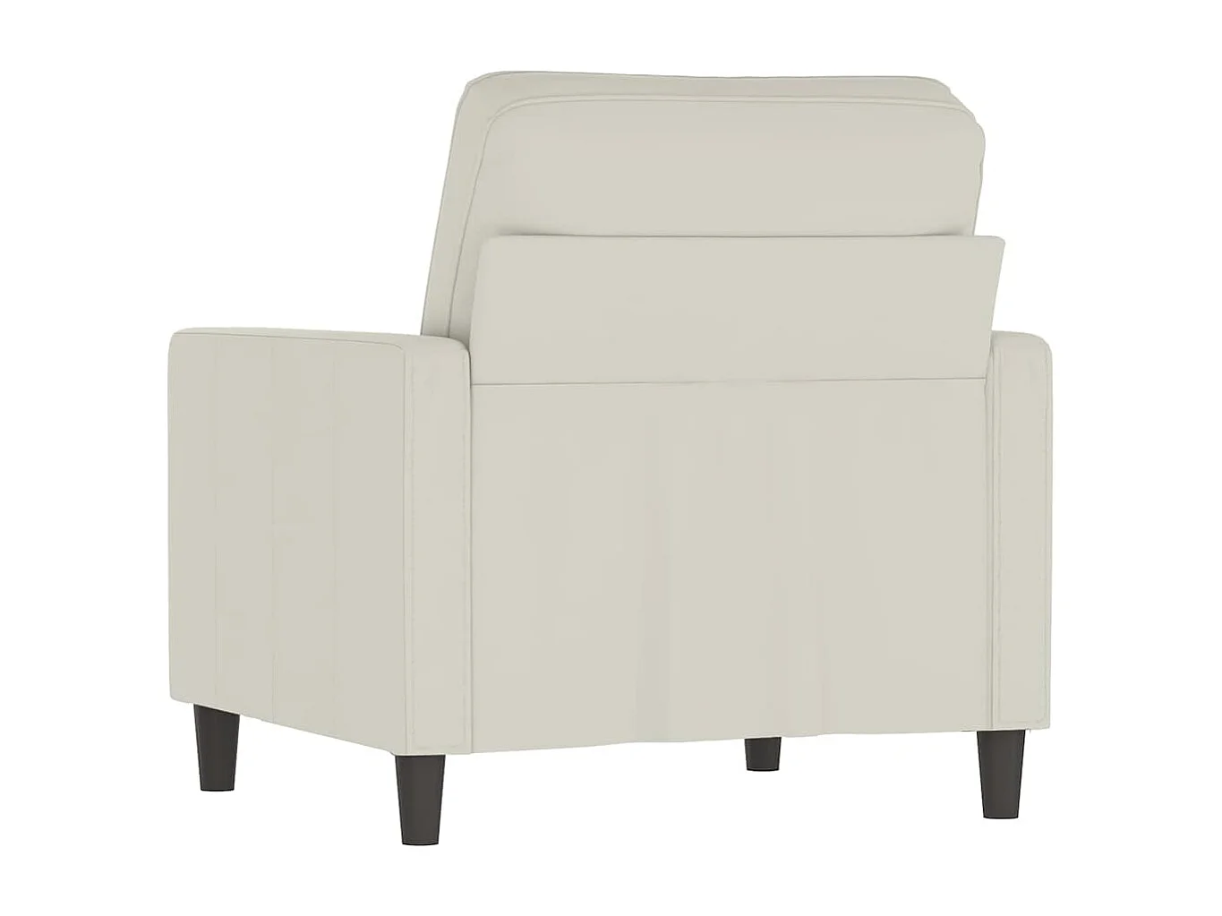 Fauteuil Crème 60 cm Velours