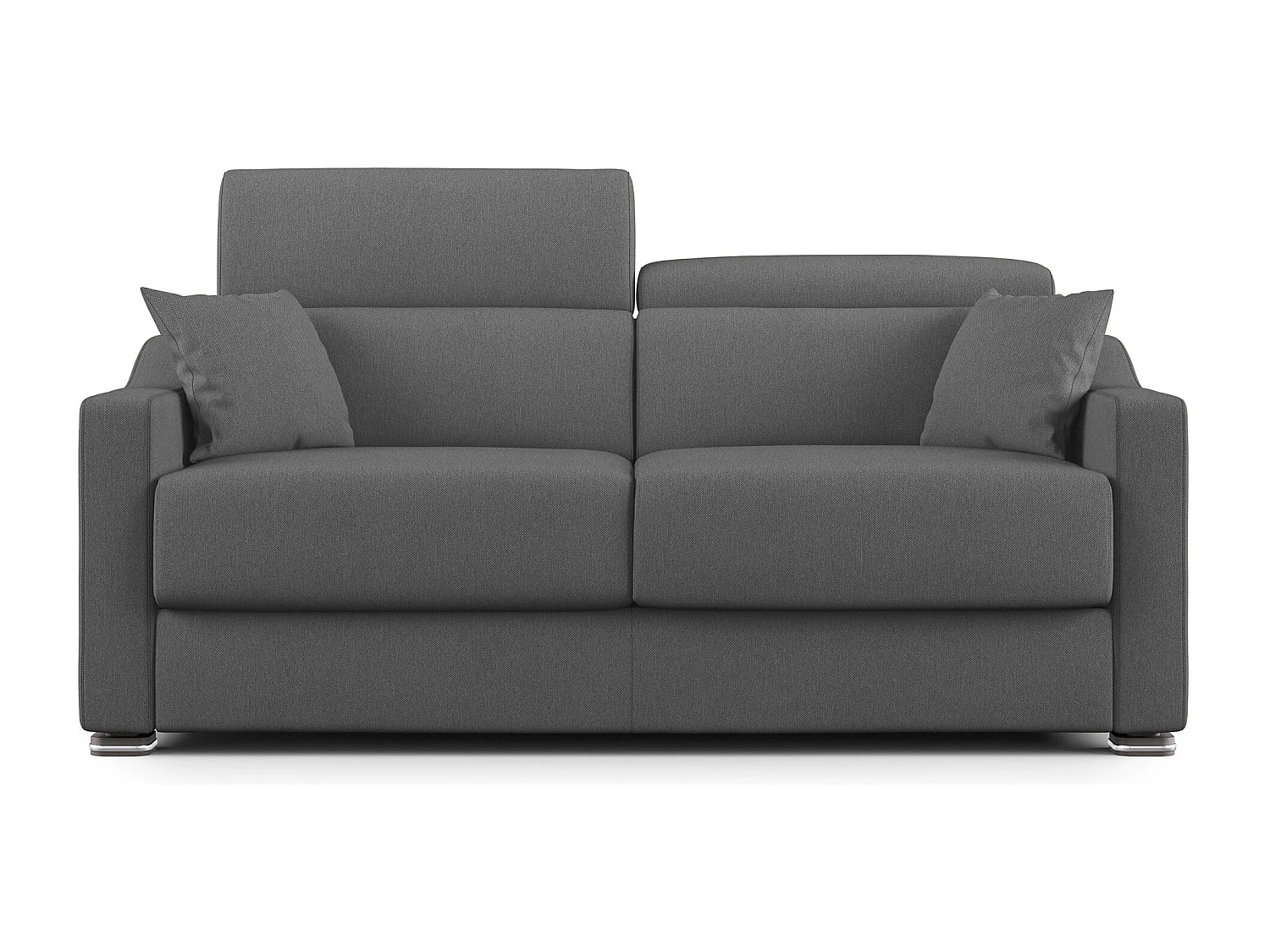 Amber Sofá cama convertible con tela desmontable 211 cm (mat. 160x197) Antracita