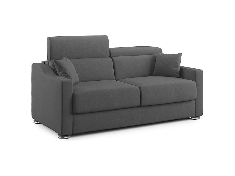 Amber Sofá cama convertible con tela desmontable 171 cm (mat. 120x197) Antracita