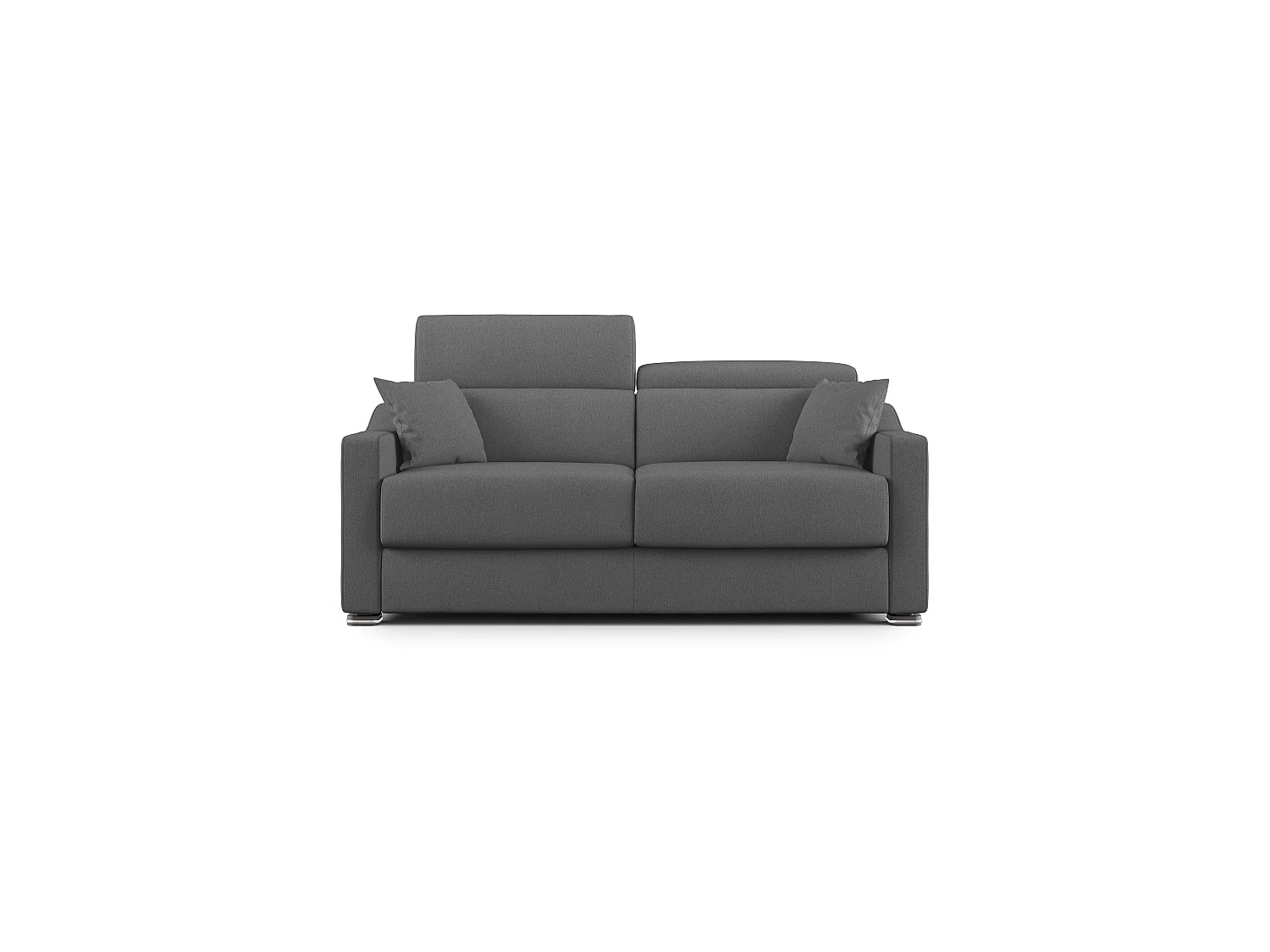 Amber Canapé lit convertible en tissu détachable T05 171 cm (mat. 120x197)  anthracite
