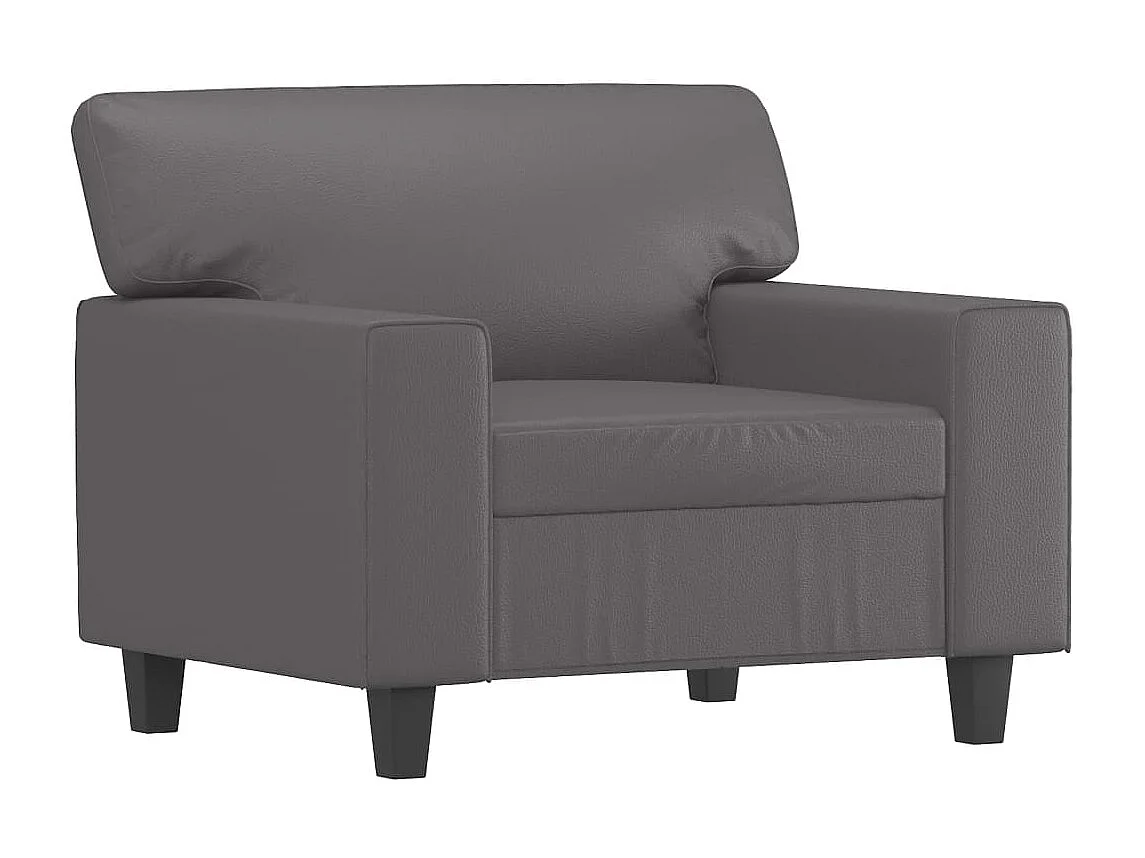 Poltrona Grigia 60 cm in Similpelle