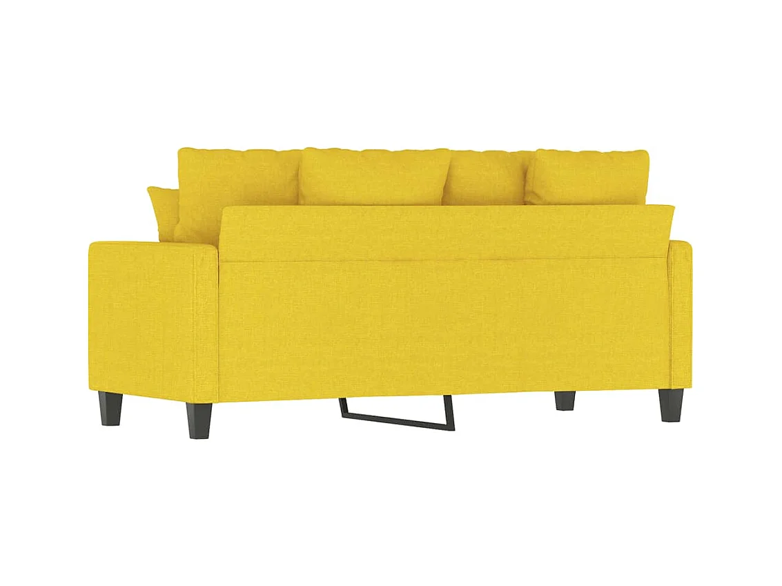 2-Sitzer-Sofa Hellgelb 140 cm Stoff