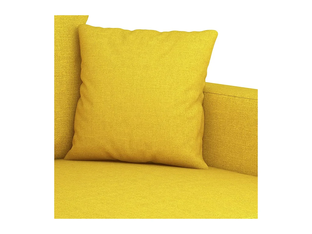 2-Sitzer-Sofa Hellgelb 140 cm Stoff