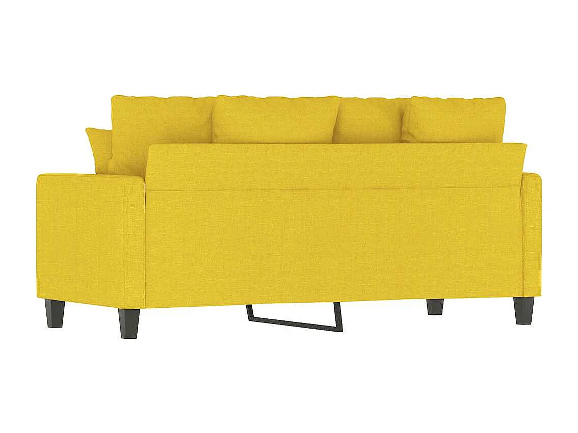 2-Sitzer-Sofa Hellgelb 140 cm Stoff