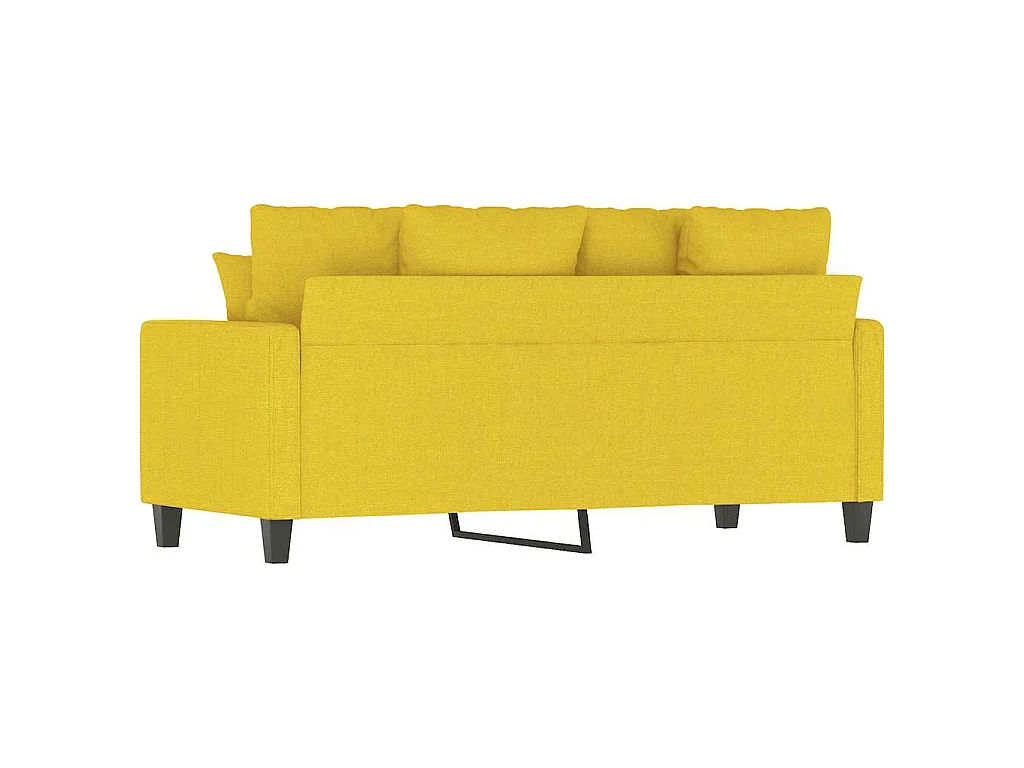 Tweezitsbank 140 cm stof lichtgeel