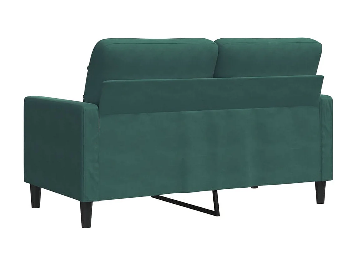 2-Sitzer-Sofa Dunkelgrün 120 cm Samt