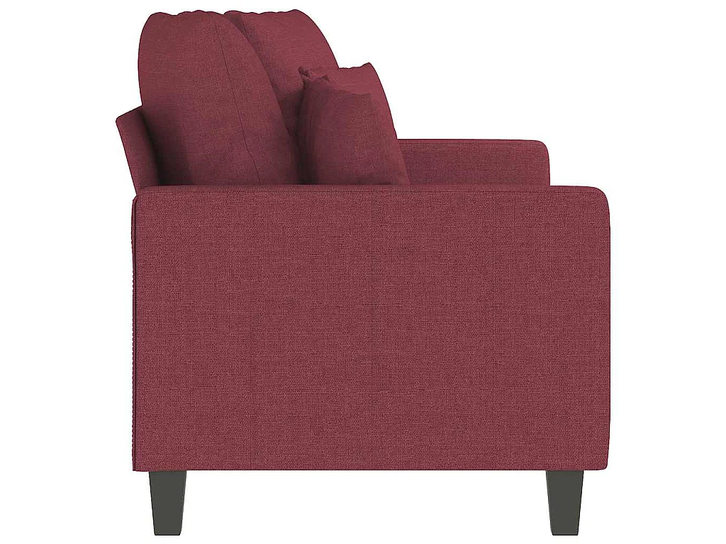 2-Sitzer-Sofa Weinrot 140 cm Stoff