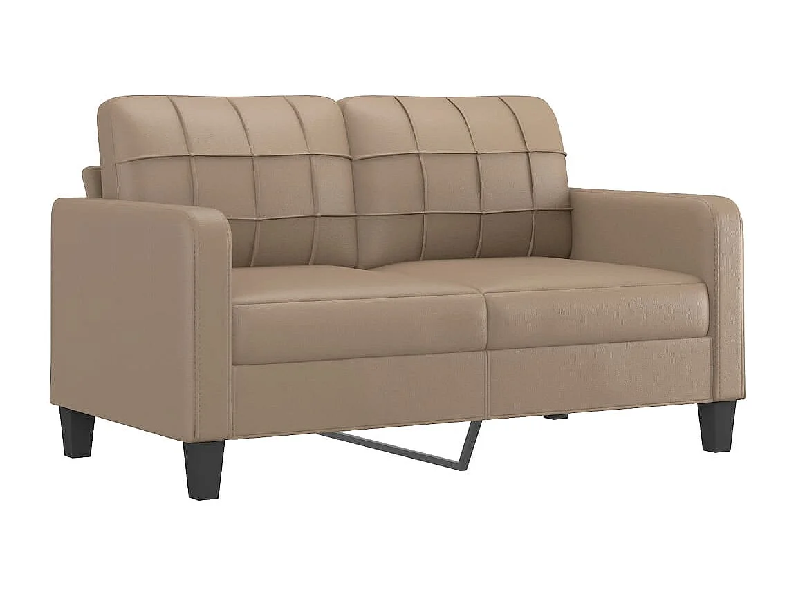 Ensemble de canapés 3 pcs avec coussins Cappuccino Similicuir