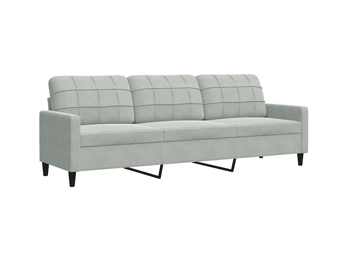 Ensemble de canapés 4 pcs et coussins et traversins velours