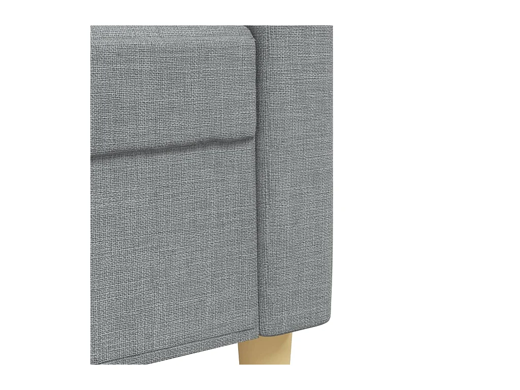 Ensemble de canapés 2 pcs gris clair tissu