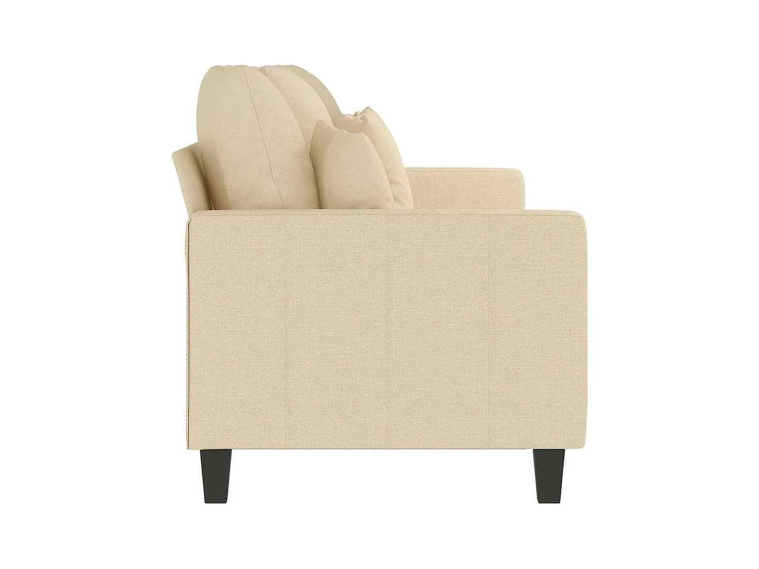 3-Sitzer-Sofa Creme 180 cm Stoff