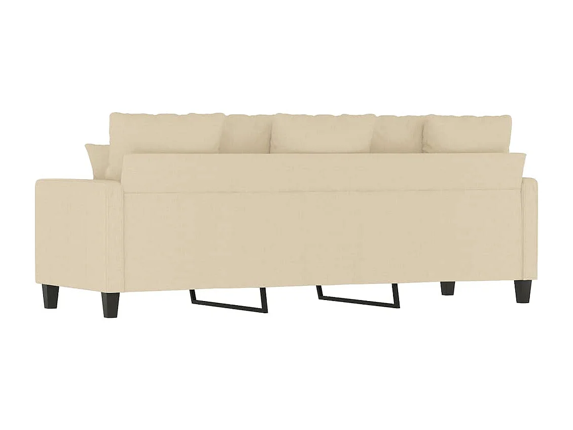 3-Sitzer-Sofa Creme 180 cm Stoff