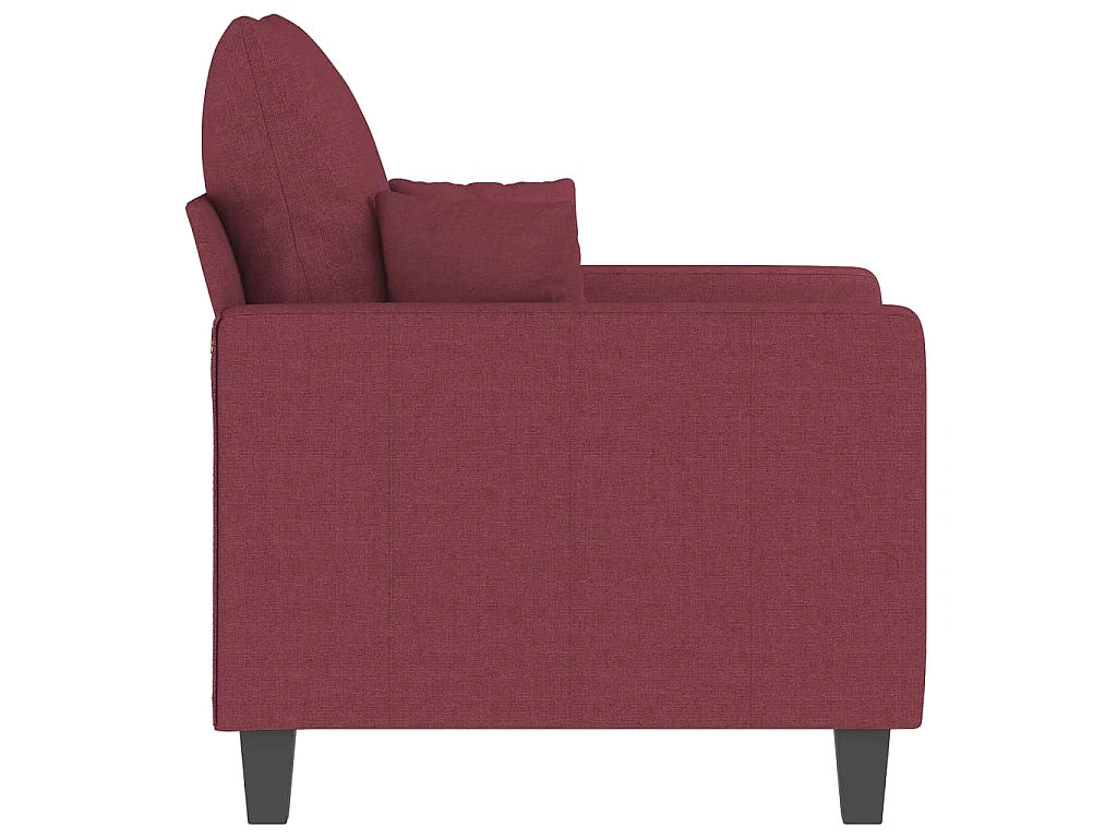 Poltrona Rosso Vino 60 cm in Tessuto