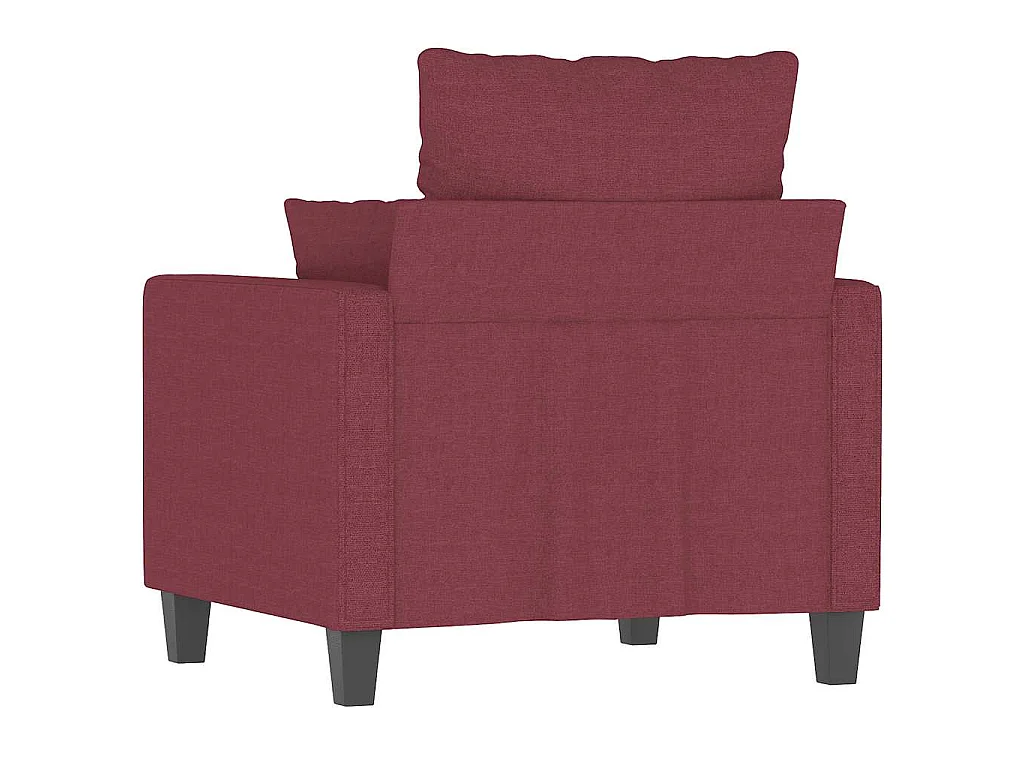 Poltrona Rosso Vino 60 cm in Tessuto