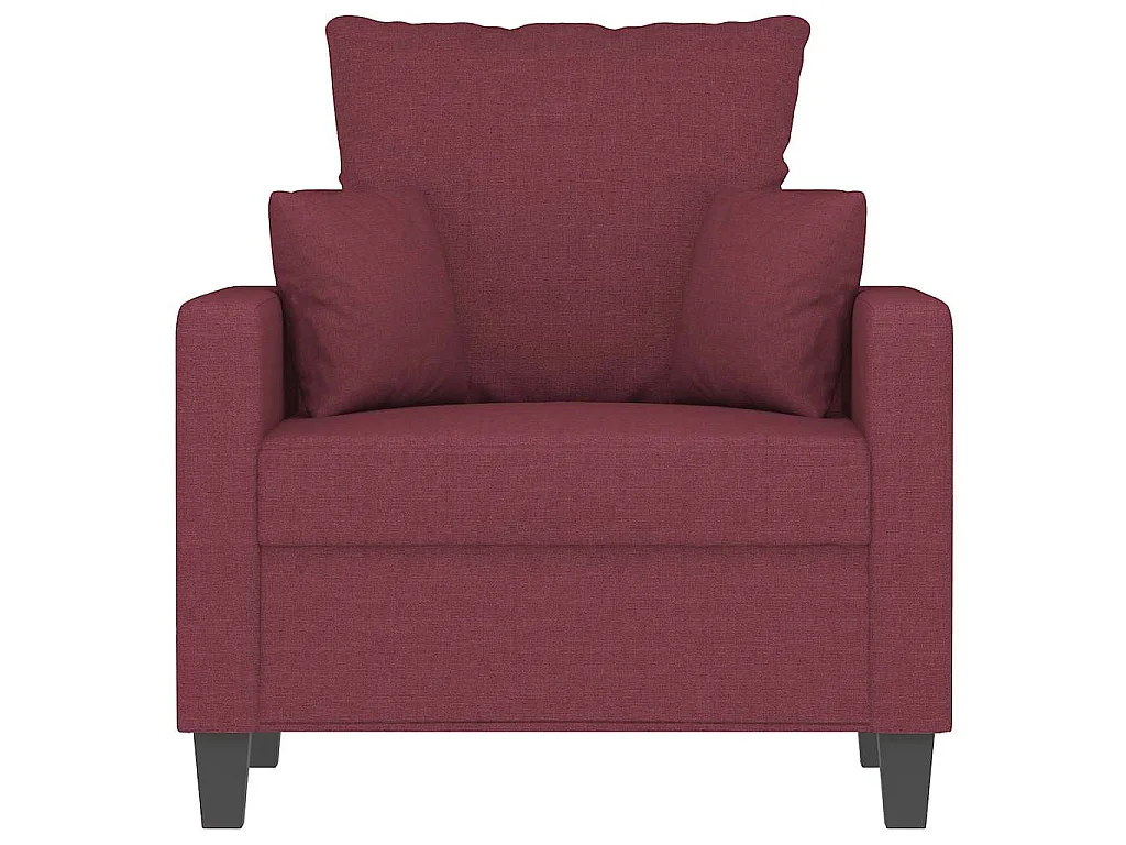 Fauteuil Rouge bordeaux 60 cm Tissu
