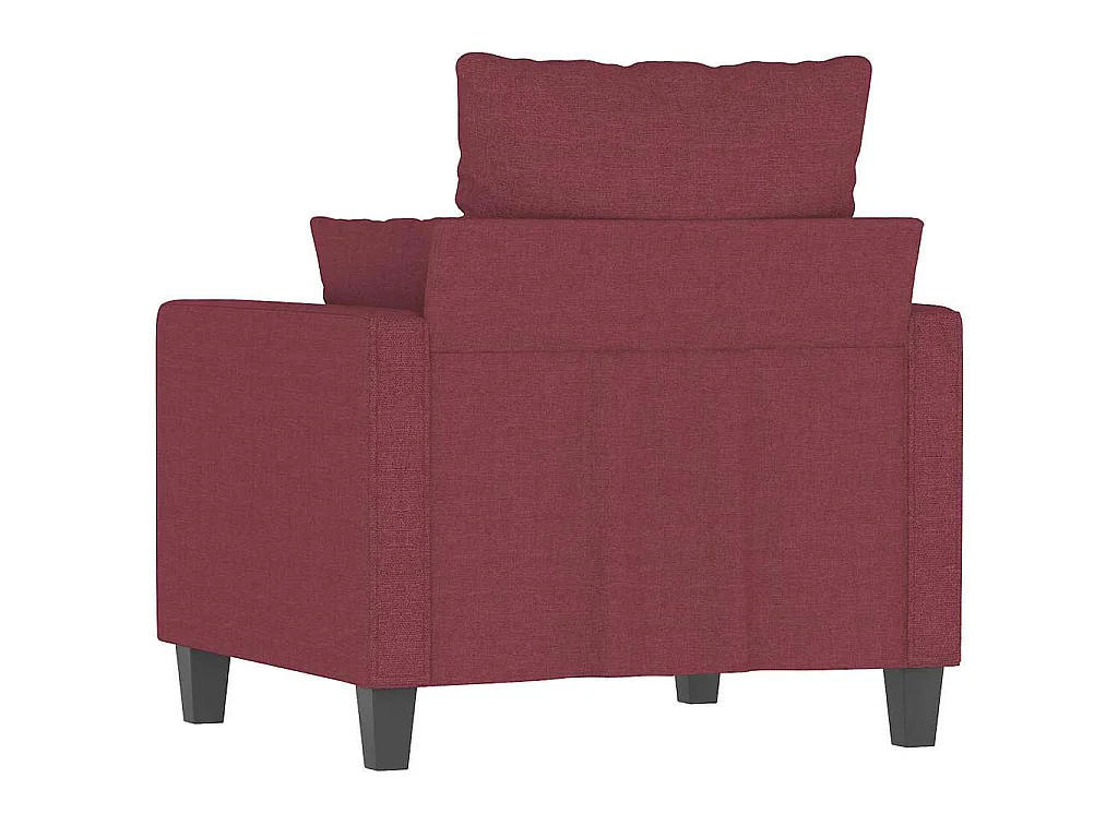 Fauteuil 60 cm stof wijnrood