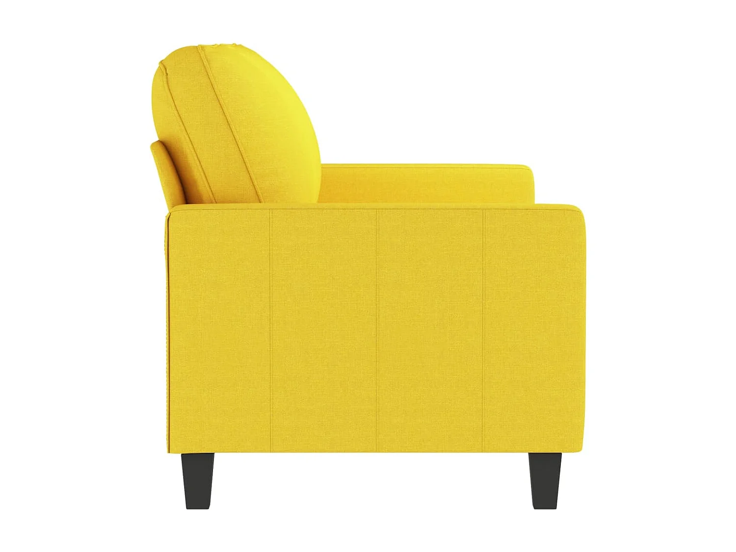 Tweezitsbank 140 cm stof lichtgeel