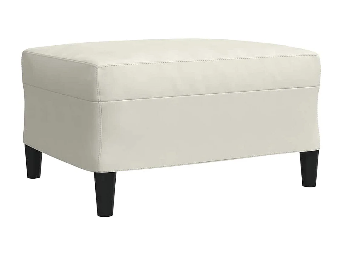 Ensemble de canapés 3 pcs avec coussins Crème Velours