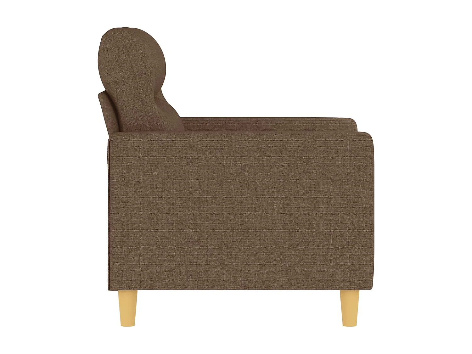 Fauteuil Marron 60 cm Tissu