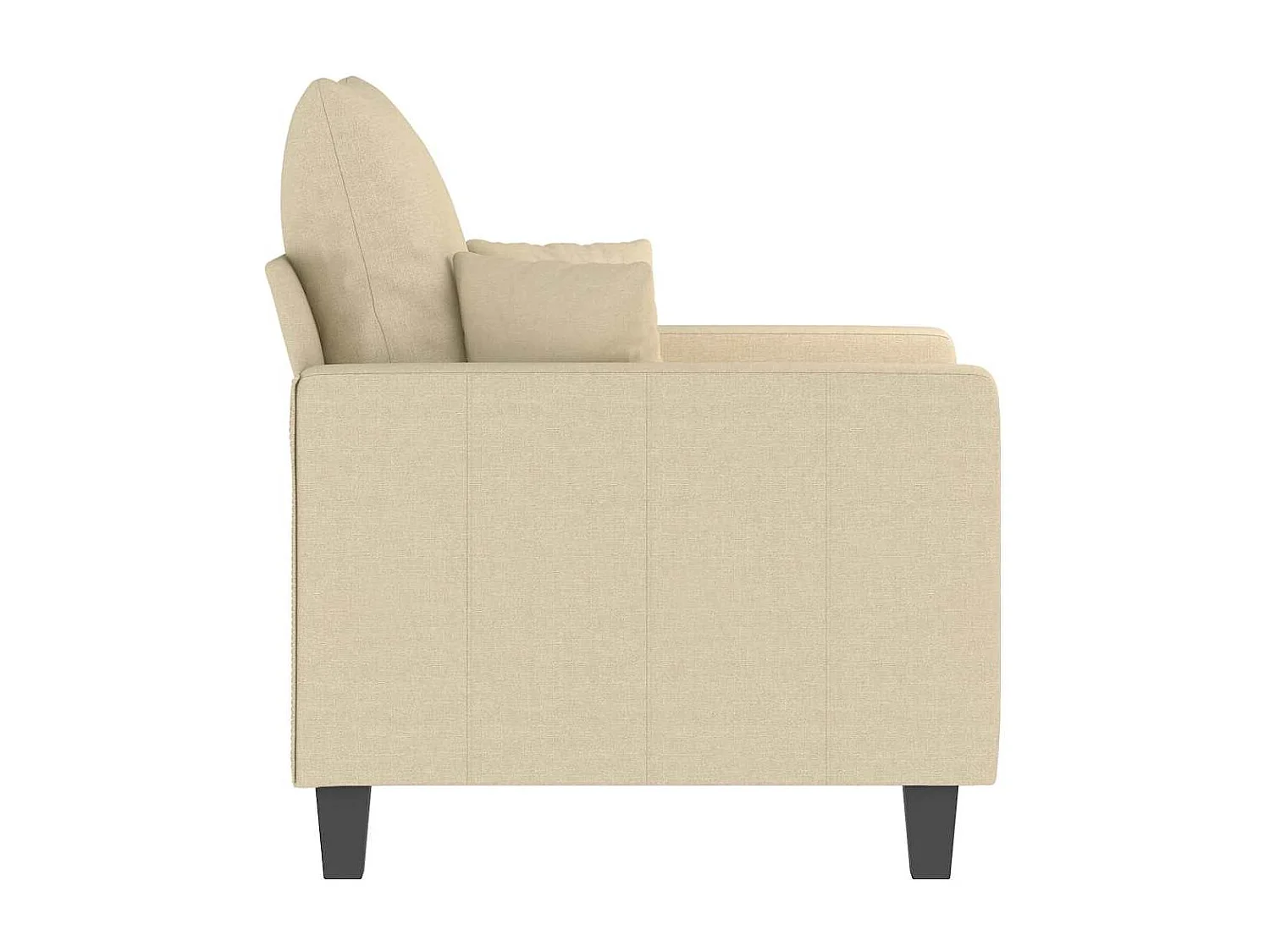 Sessel Creme 60 cm Stoff