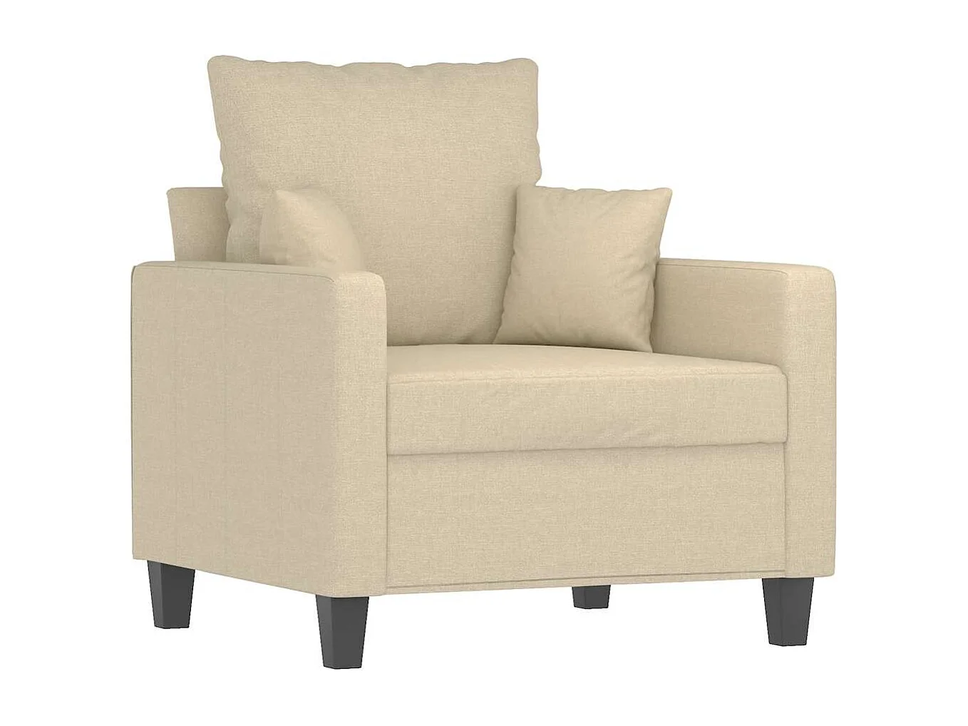 Poltrona Crema 60 cm in Tessuto