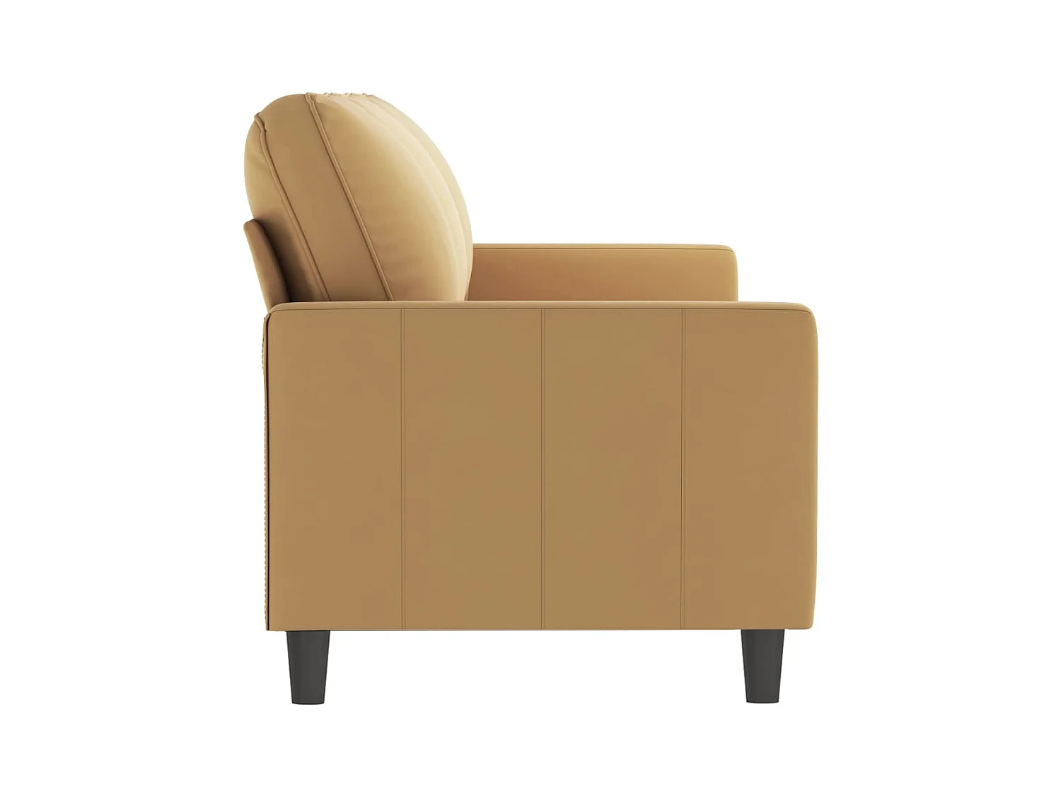 3-Sitzer-Sofa Braun 180 cm Samt