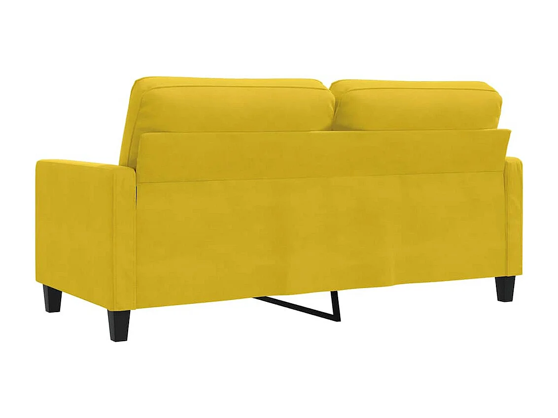 2-Sitzer-Sofa Gelb 140 cm Samt