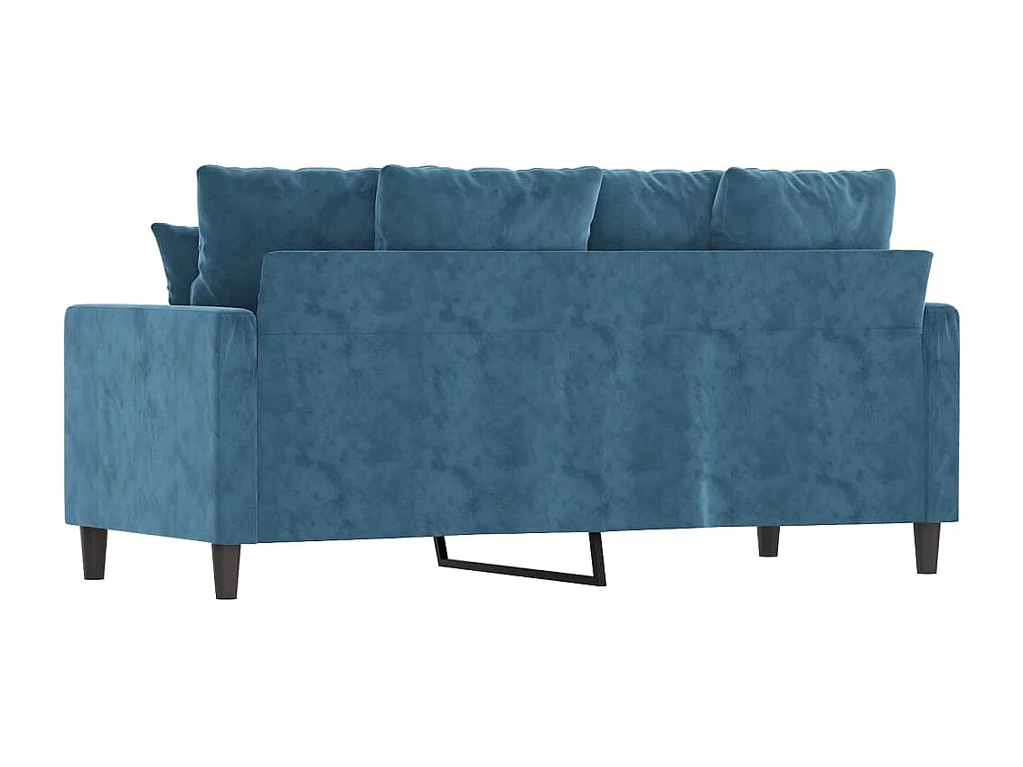 2-Sitzer-Sofa Blau 140 cm Samt