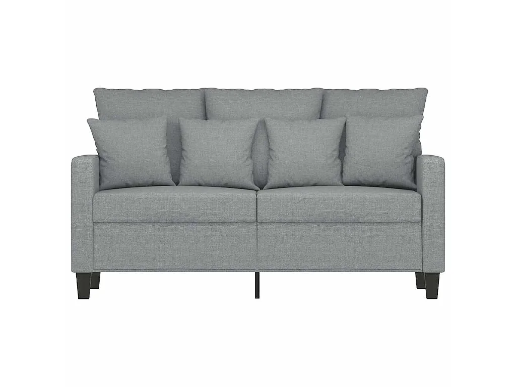 Canapé 2 places en tissu gris clair