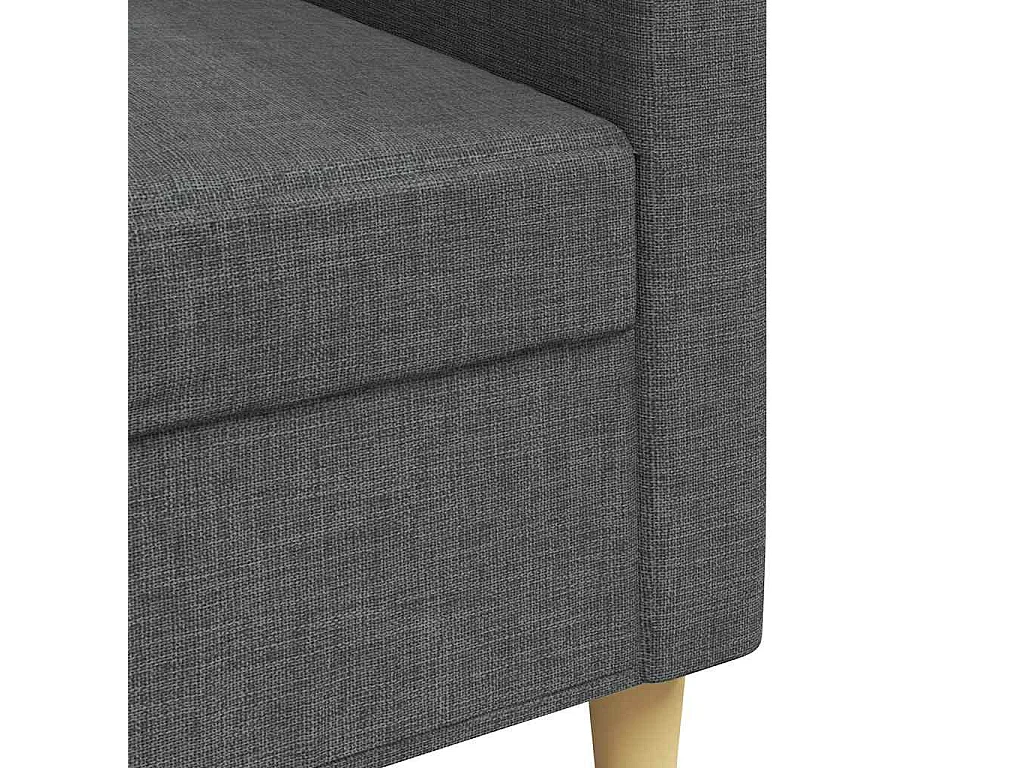 3-Sitzer-Sofa Dunkelgrau 210 cm Stoff