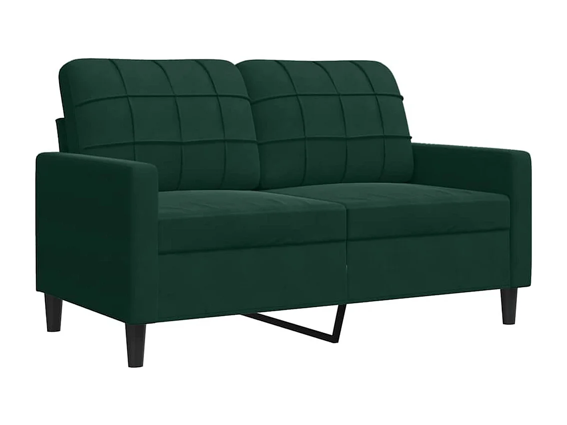2-delige Loungeset met kussens fluweel donkergroen