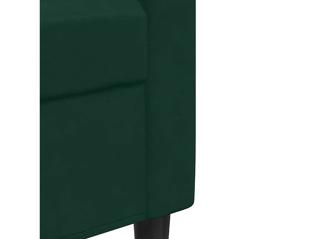 2-delige Loungeset met kussens fluweel donkergroen