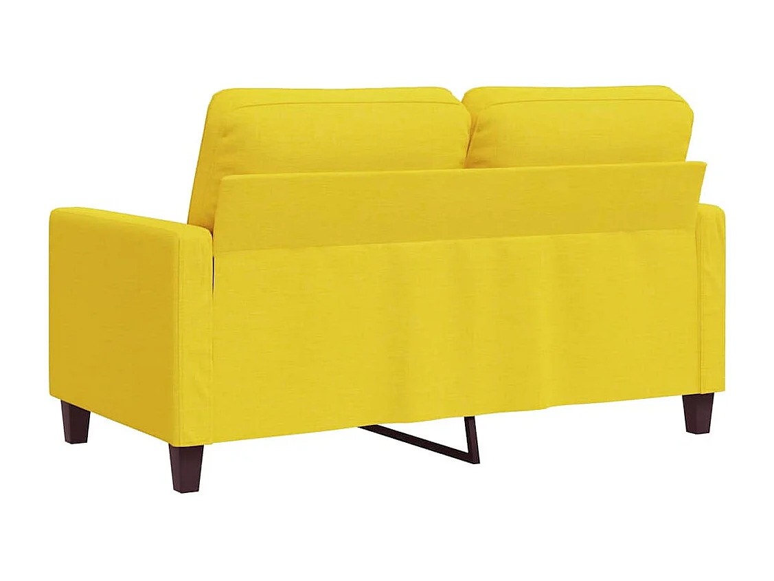 2-Sitzer-Sofa Hellgelb 120 cm Stoff
