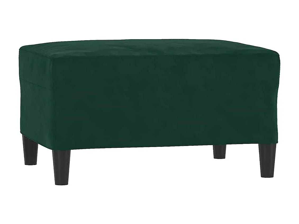 3-delige Loungeset met kussens fluweel donkergroen