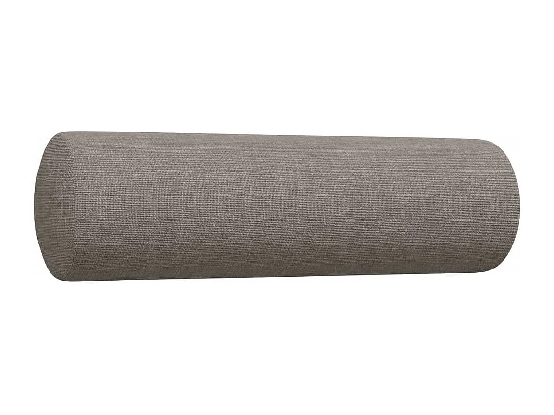 Ensemble de canapés 3 pcs avec coussins décoratifs taupe tissu