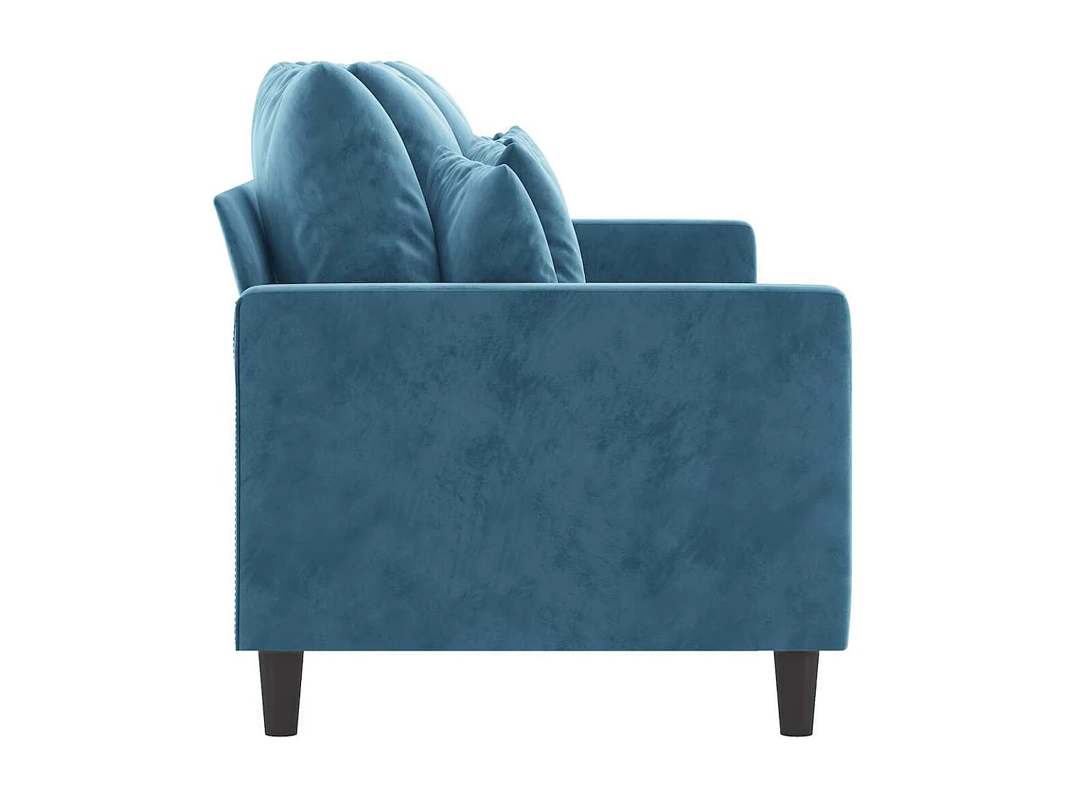 Divano a 3 Posti Blu 180 cm in Velluto