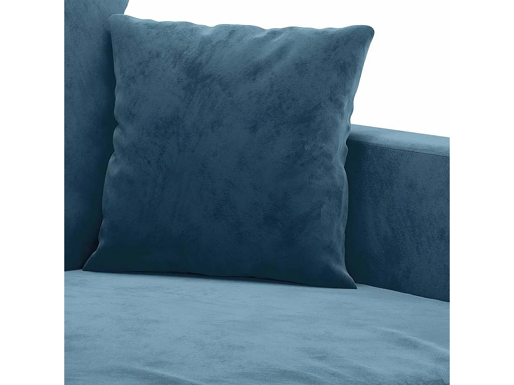 Driezitsbank 180 cm fluweel blauw