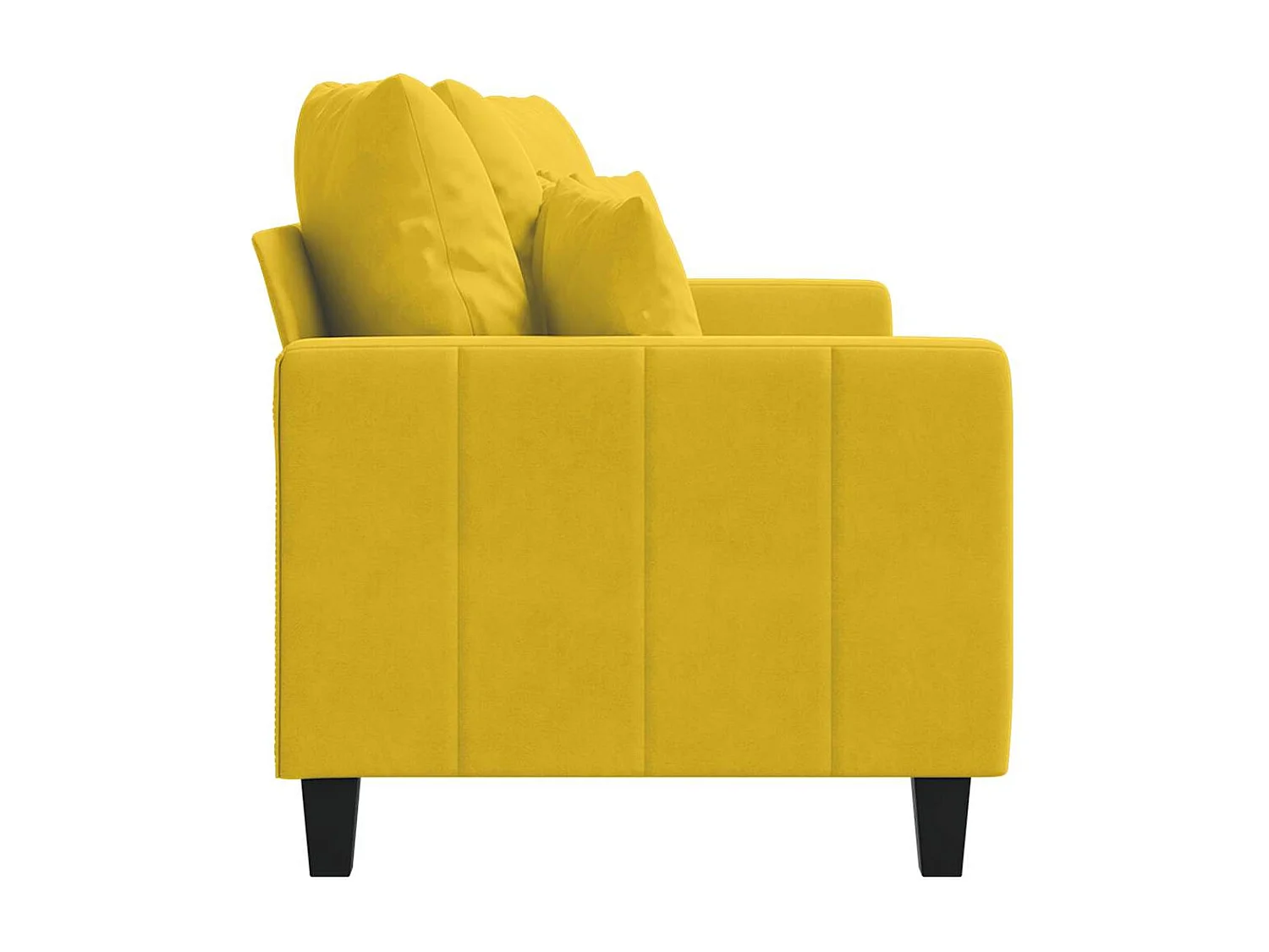 2-Sitzer-Sofa Gelb 140 cm Samt