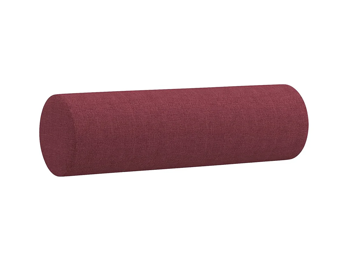 Canapé 2 places avec oreillers bordeaux 140 cm tissu